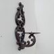 Antique wall candle holder in enamelled cast iron