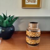 Vase West Germany mustard