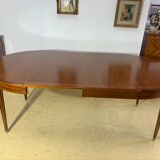 Louis XVl style round table in cherry with extensions