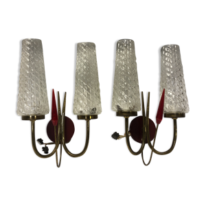 Paire d’appliques vintage