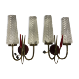 Pair of vintage wall light 50s