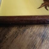 Floral tray signed Elge