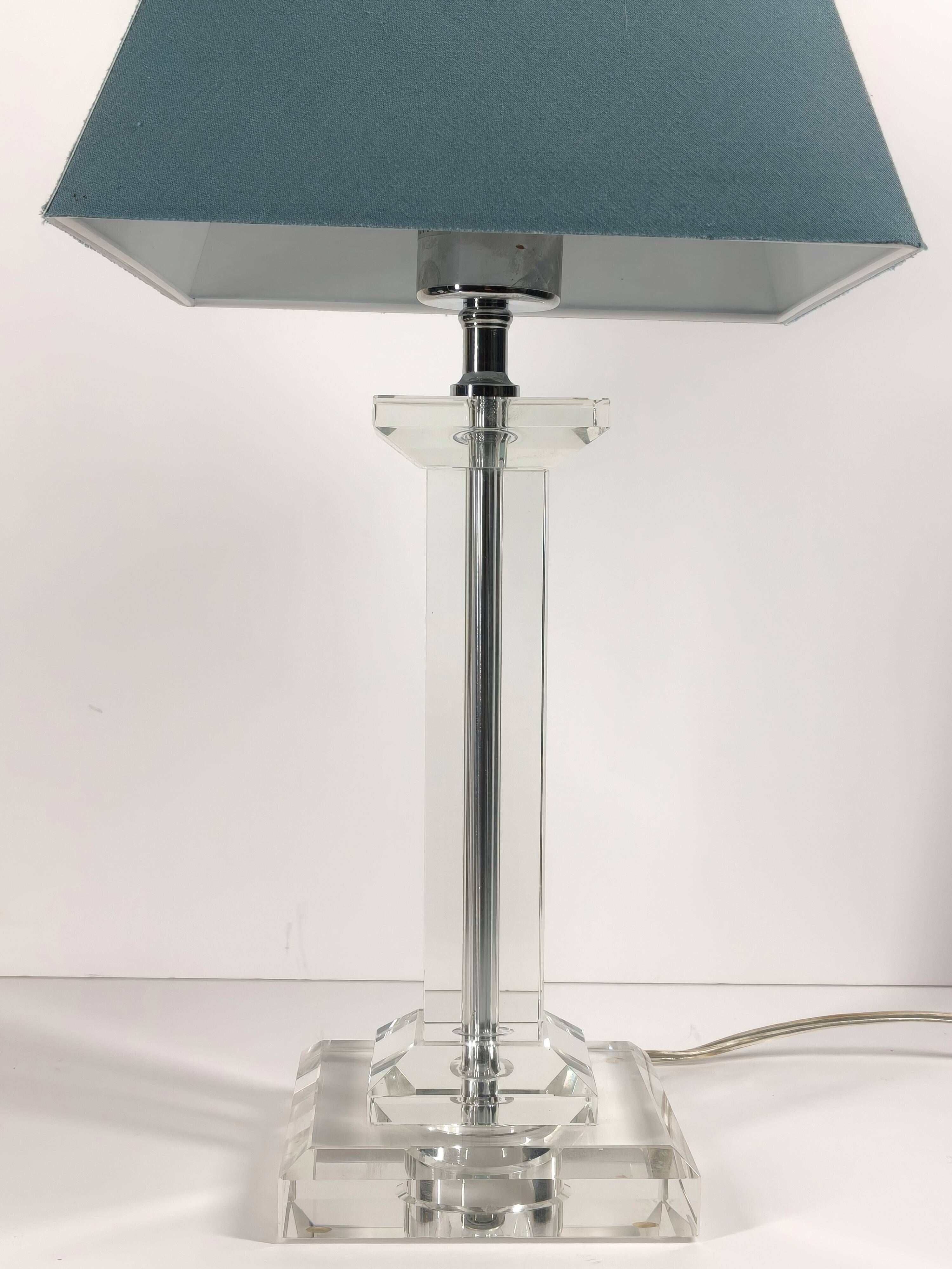 Table lamp Crystal in Plexiglass – 70s/80s