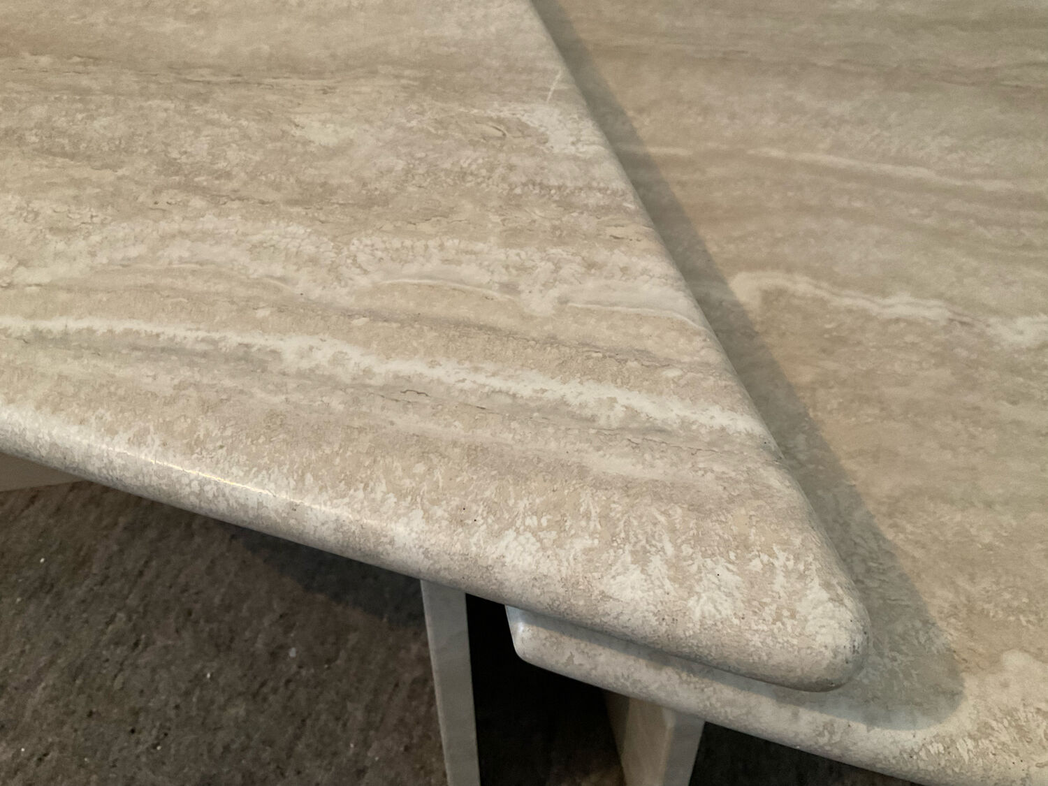 Travertine coffee table from the 70s-80s