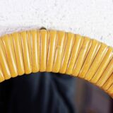 Vintage wicker mirror