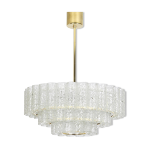 Lustre tubes en verre - murano