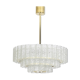 Glass tube chandeliers from Murano by Doria, Germany, 1960s.