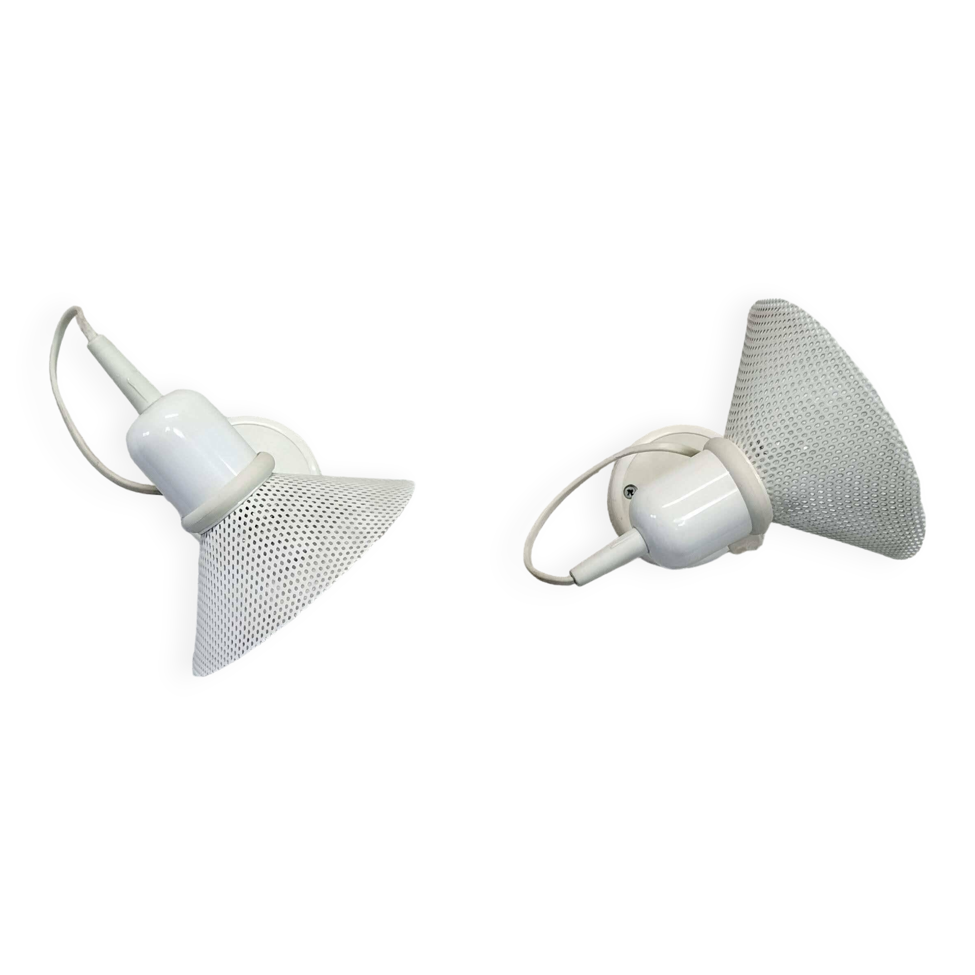 Pair of 80's wall lights.