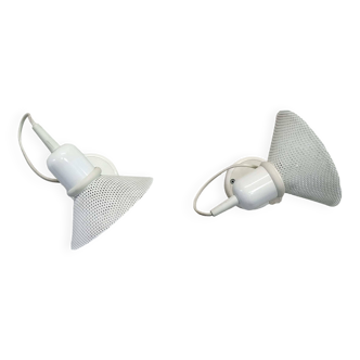 Pair of 80's wall lights.