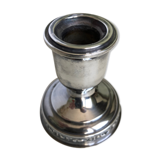 Bougeoir en métal argenté