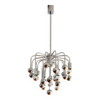 Sputnik space age chandelier 9 lights 1970s