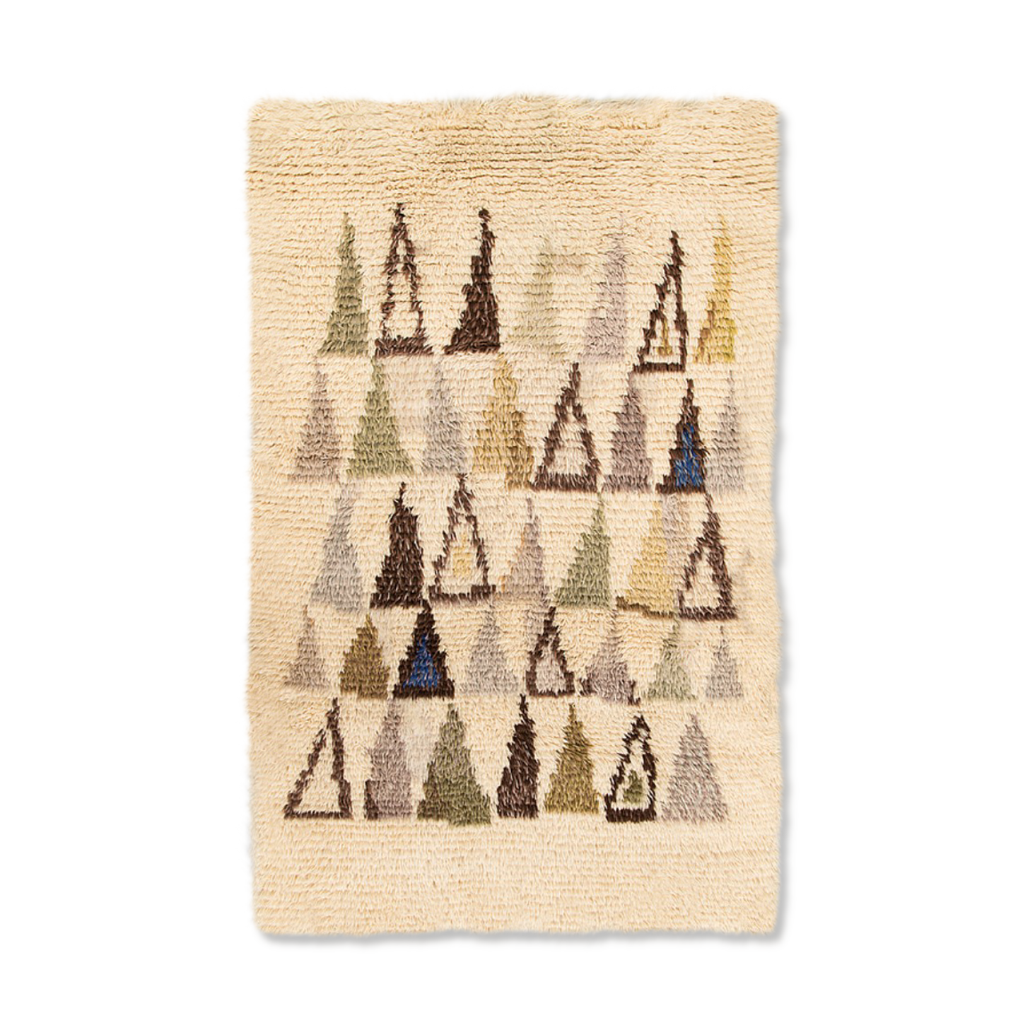 Scandinavian rug Rya by Maija Kolsi Makela, 160x100cm