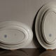 Lot de 5 plats en terre de fer