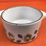 Niderviller Earthenware 1970s Salad bowl with ears "Prunes" collection