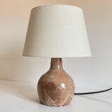 Artisanal lamp in vintage enamelled stoneware