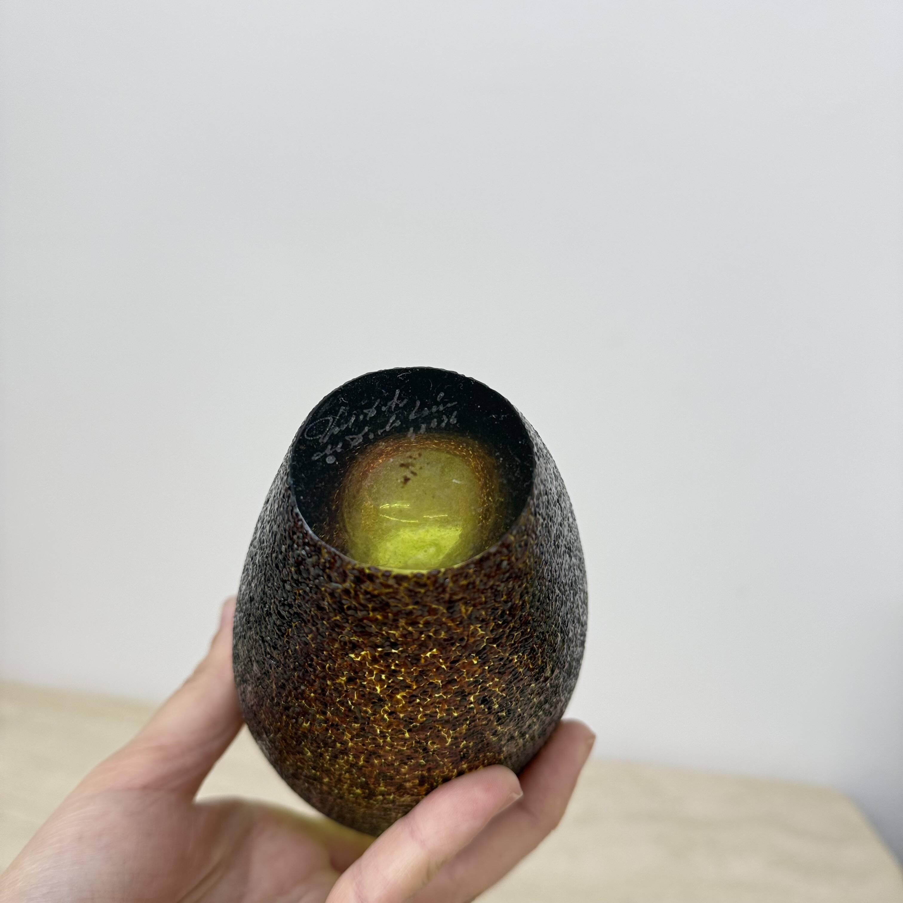 Set of 3 Monica Backstrom for Kosta boda Sweden Moonlanding vases