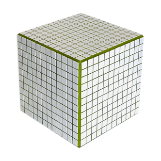 Cube end of sofa