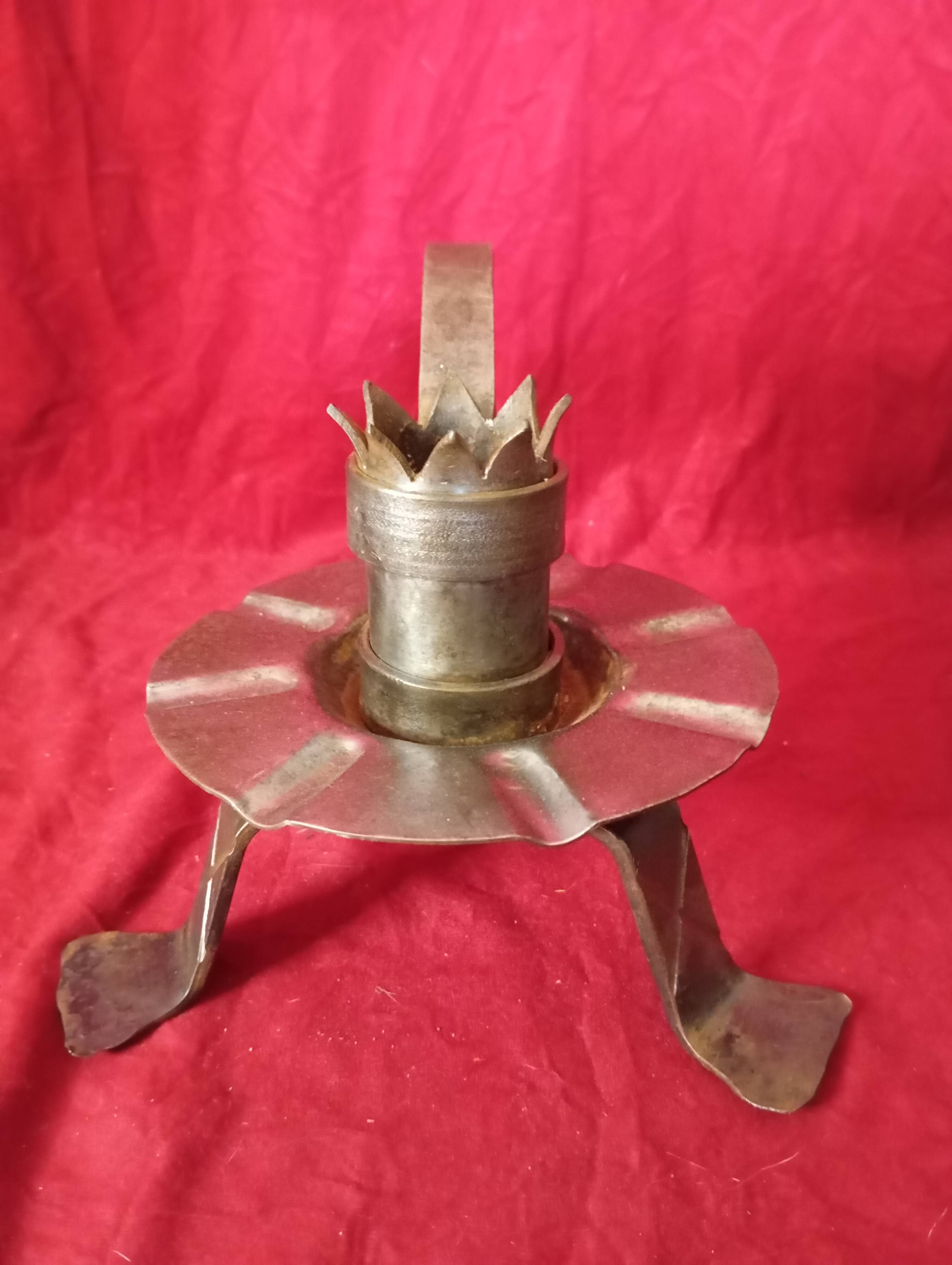 WROUGHT IRON CANDLE HOLDER