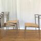 4 Cosmos Chairs, ERIC RAFFY for SOCA, 80s design
