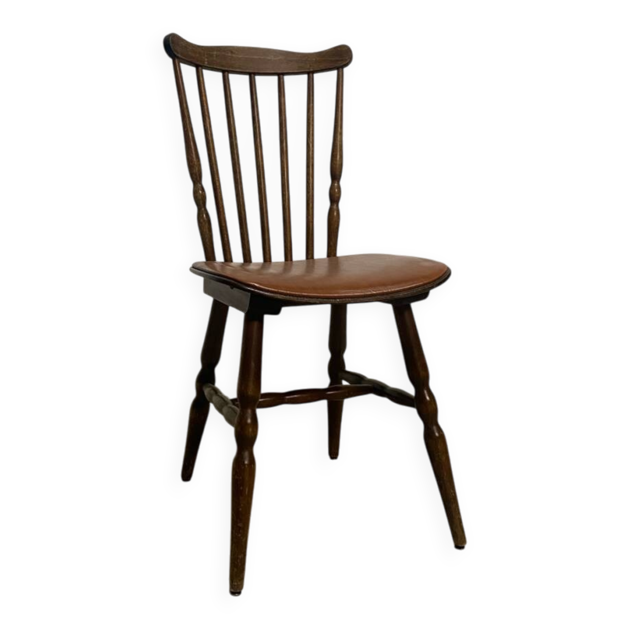 Vintage "Western" chair in dark wood