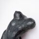 Nude sculpture in bronze-colored terracotta - Signed and dated