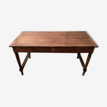 Solid wood farm table