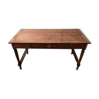 Solid wood farm table