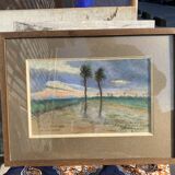 Orientalist watercolor 1924