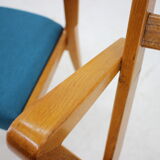 1960s Set of Four Oak Dining Chairs, Czechoslovakia