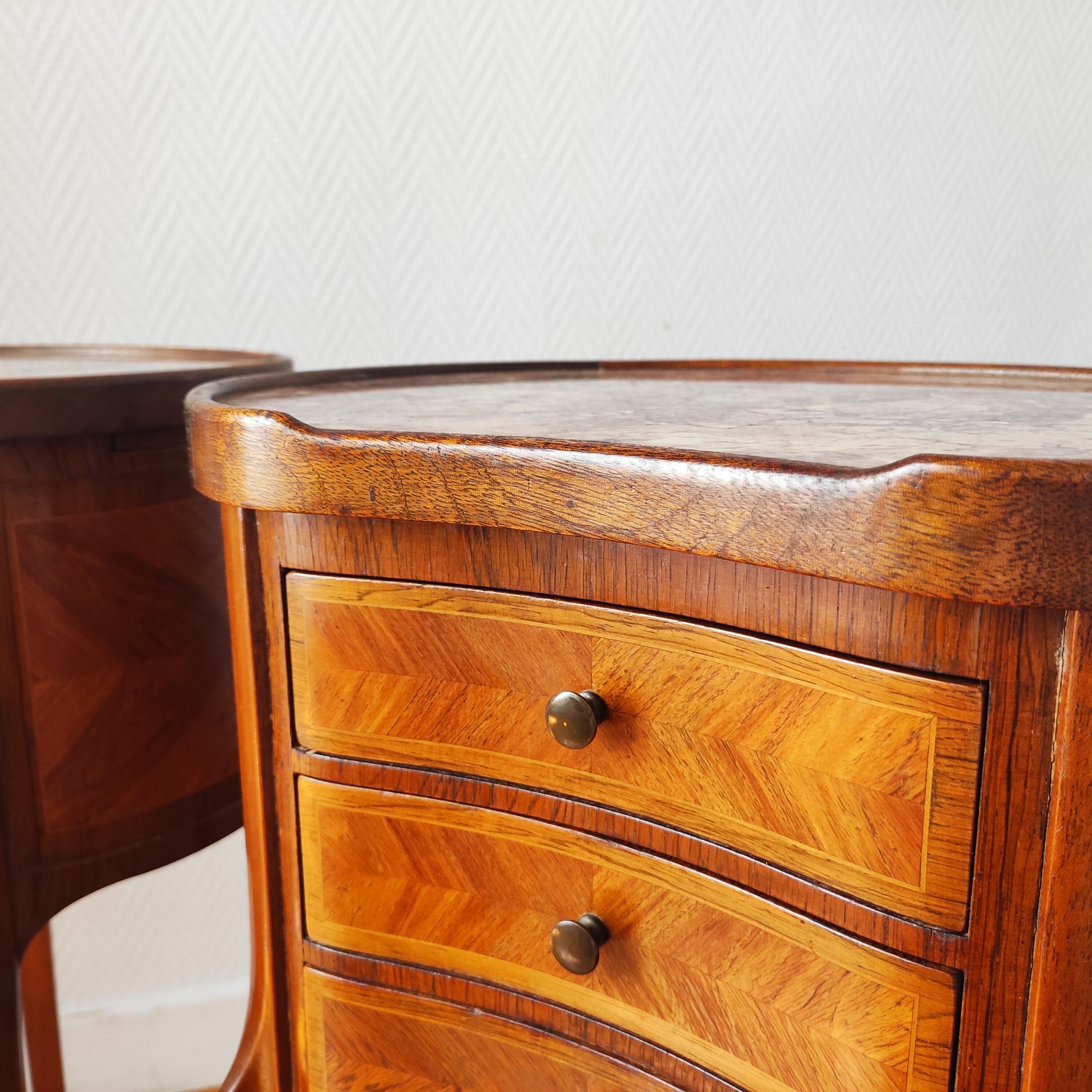 Pair of Louis XV style bedside tables