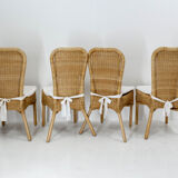 4 wicker/rattan chairs