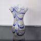 Vase seguso Bleu en verre de murano, italie, 1960