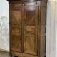 19th-century Breton wardrobe in oak and chestnut.