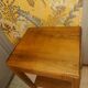 Side table Art Deco 1940 in solid wood caramel excellent condition
