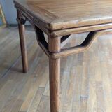 Table de salle à manger chinoise ancienne en orme