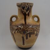 Ceramic vase Fat Lava 2 vintage handles