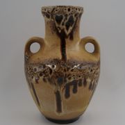 Vase céramique Fat Lava 2 anses vintage