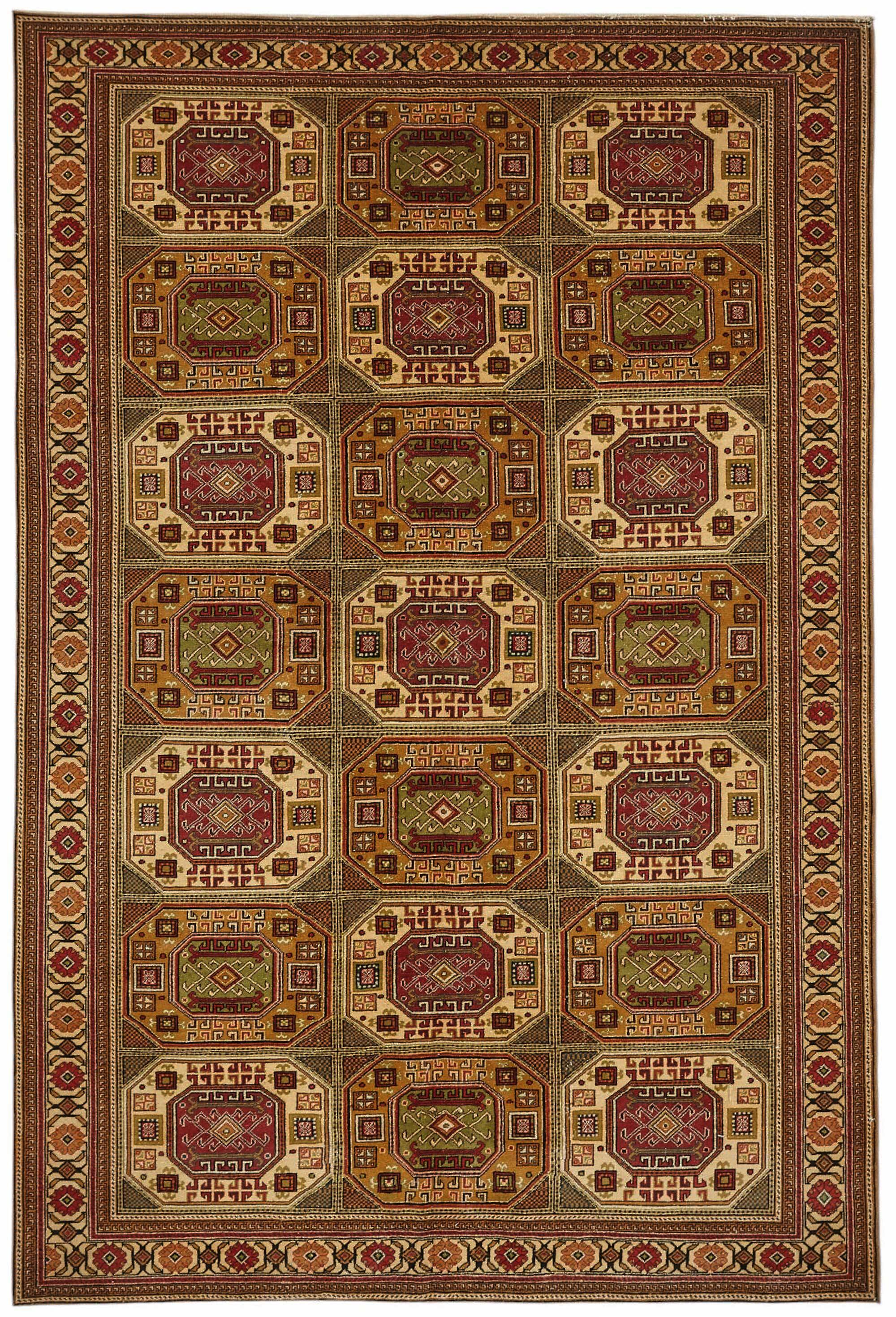 Turkish Wool Vintage Kayseri Rug 195 cm x 295 cm