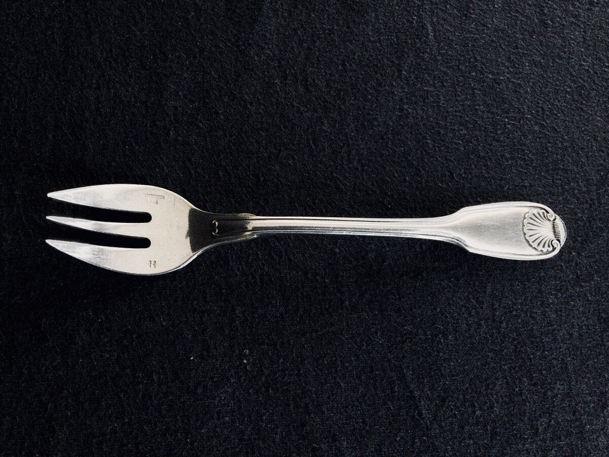 12 oyster forks christofle vendôme