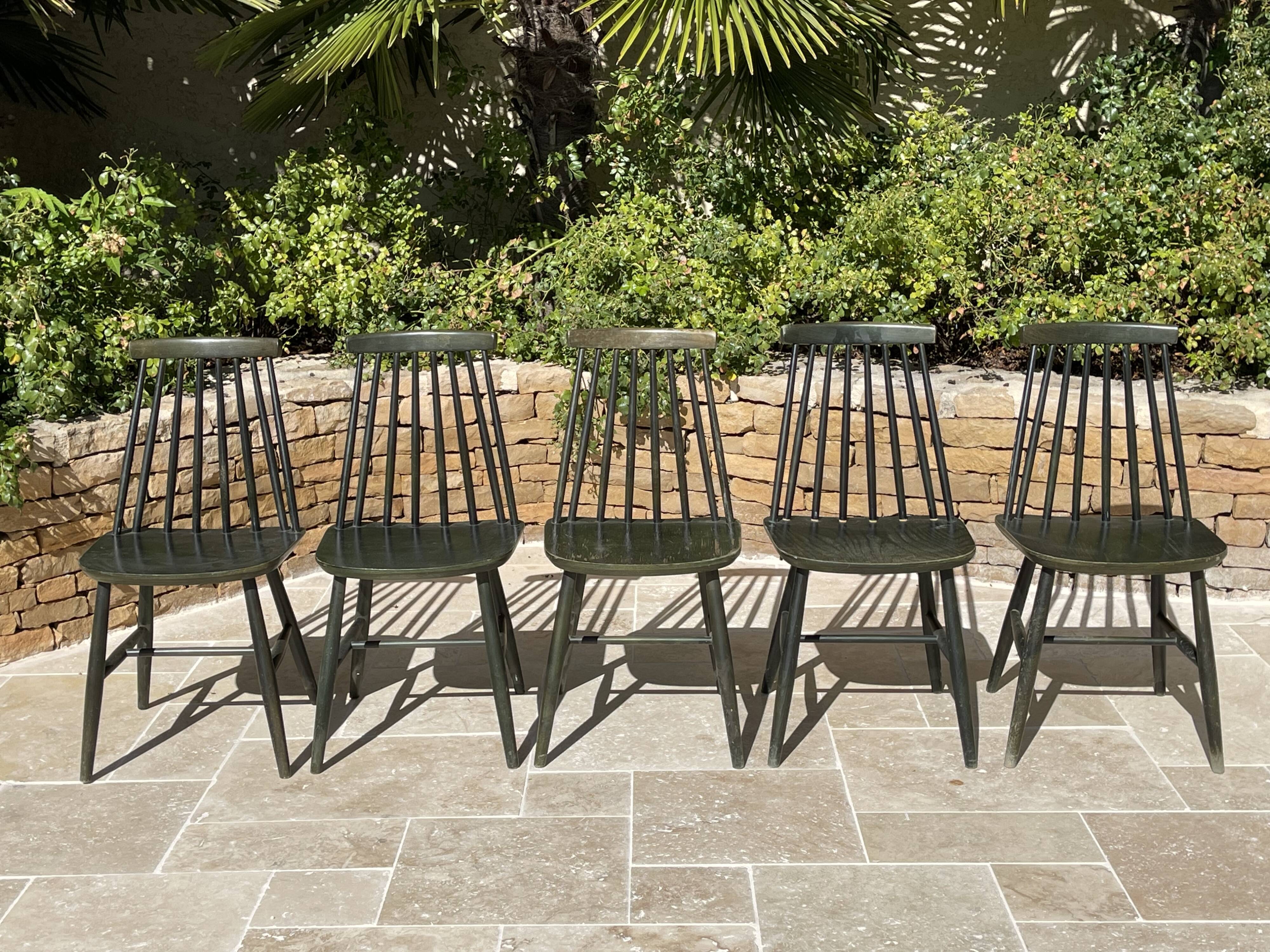 5 Ikea chairs circa 1960, Tellus model