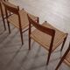 Kai Kristiansen Dining Chairs In Teak And Papercord For KS Mobler, Denmark 1960s, Set Of 6