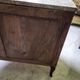 Curved chest of drawers in rosewood and marble marquetry