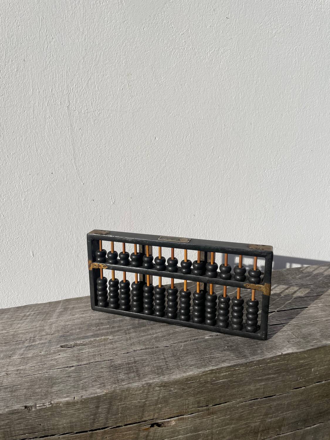 Black wooden Chinese abacus