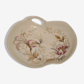 Royal Lys porcelain dish Floral decor