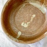 Lot ancien paire de plats caquelons terre cuite vernissée bec verseur poignées poêlon