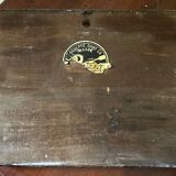 Carved and painted alpine tableau