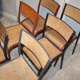 Lot de 6 chaises Mullca