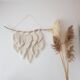 Macramé wall hanging feathers