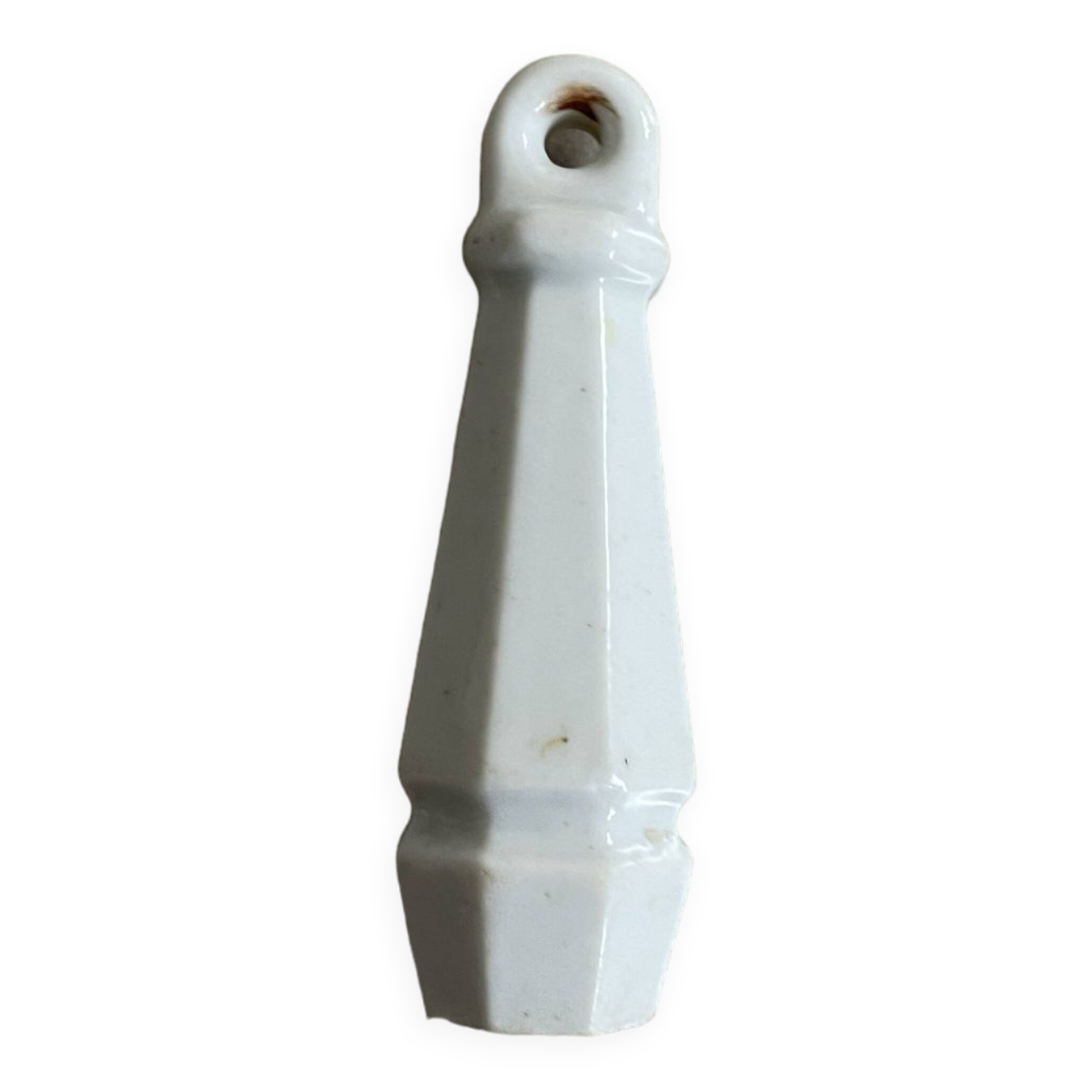Ceramic flush handle