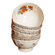 5 old porcelain bowls